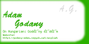 adam godany business card